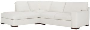 Kevin Charles Fine Upholstery® Veronica 3 Piece Sugarshack Glacier Chaise Sectional