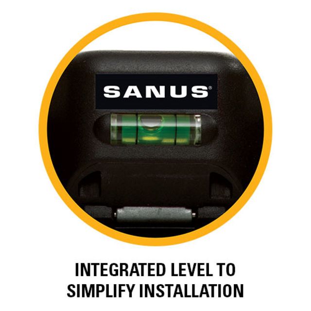 Sanus® SimplySafe™ Black Low-Profile Fixed TV Wall Mount 2
