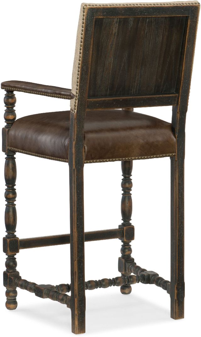Hooker® Furniture Hill Country Beige and Black Comfort Bar Stool 1