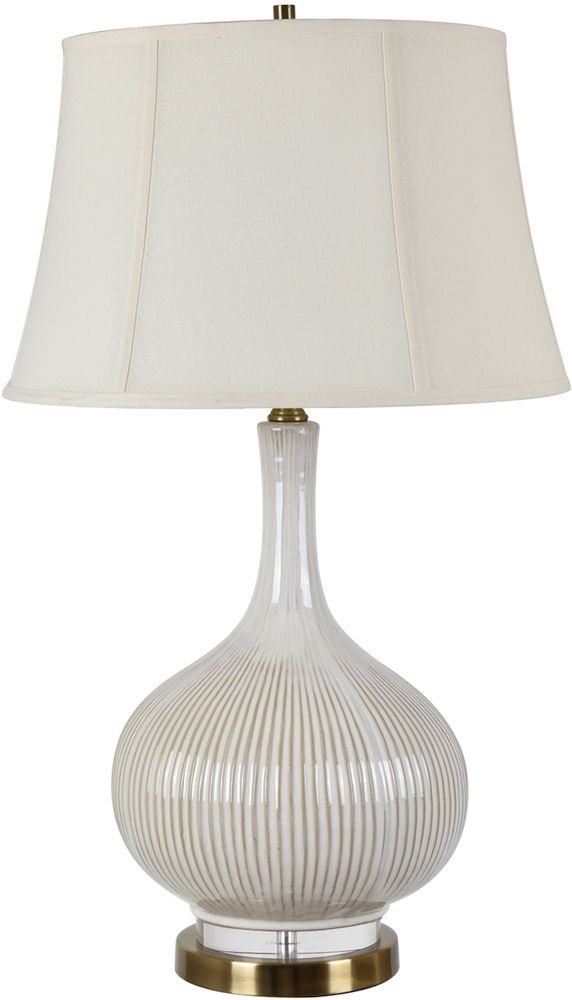 Crestview Collection Sawyer Off White Ceramic Table Lamp-0