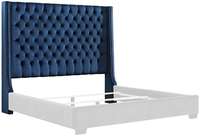 Signature Design by Ashley® Coralayne Blue Queen Upholstered Headboard 1