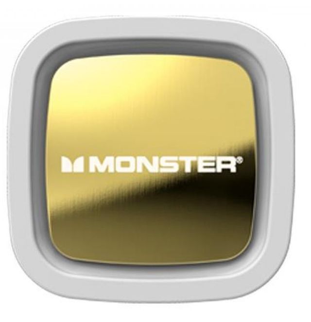 Monster® Mobile Dual USB Wall Charger-White/Gold 1