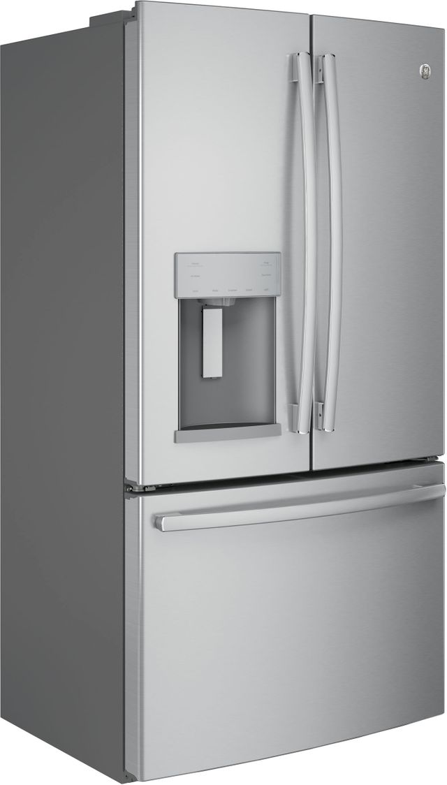 GE® 22.2 Cu. Ft. Stainless Steel Counter Depth French Door Refrigerator 1