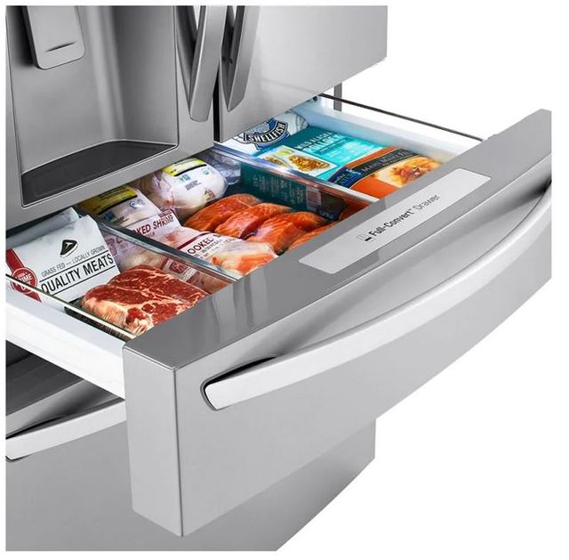 LG 22.5 Cu. Ft. PrintProof™ Stainless Steel Counter Depth French Door Refrigerator 24