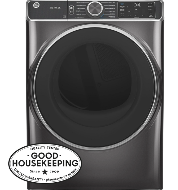 GE® 7.8 Cu. Ft. Diamond Gray Smart Front Load Electric Dryer