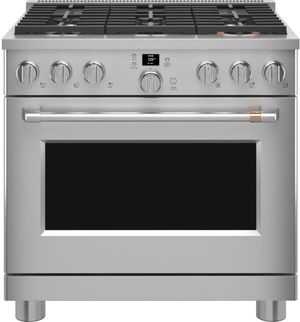 Café™ 36" Stainless Steel Pro Style Gas Range
