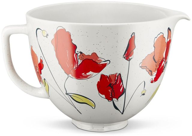 KitchenAid® 5 Quart Poppy Ceramic Bowl