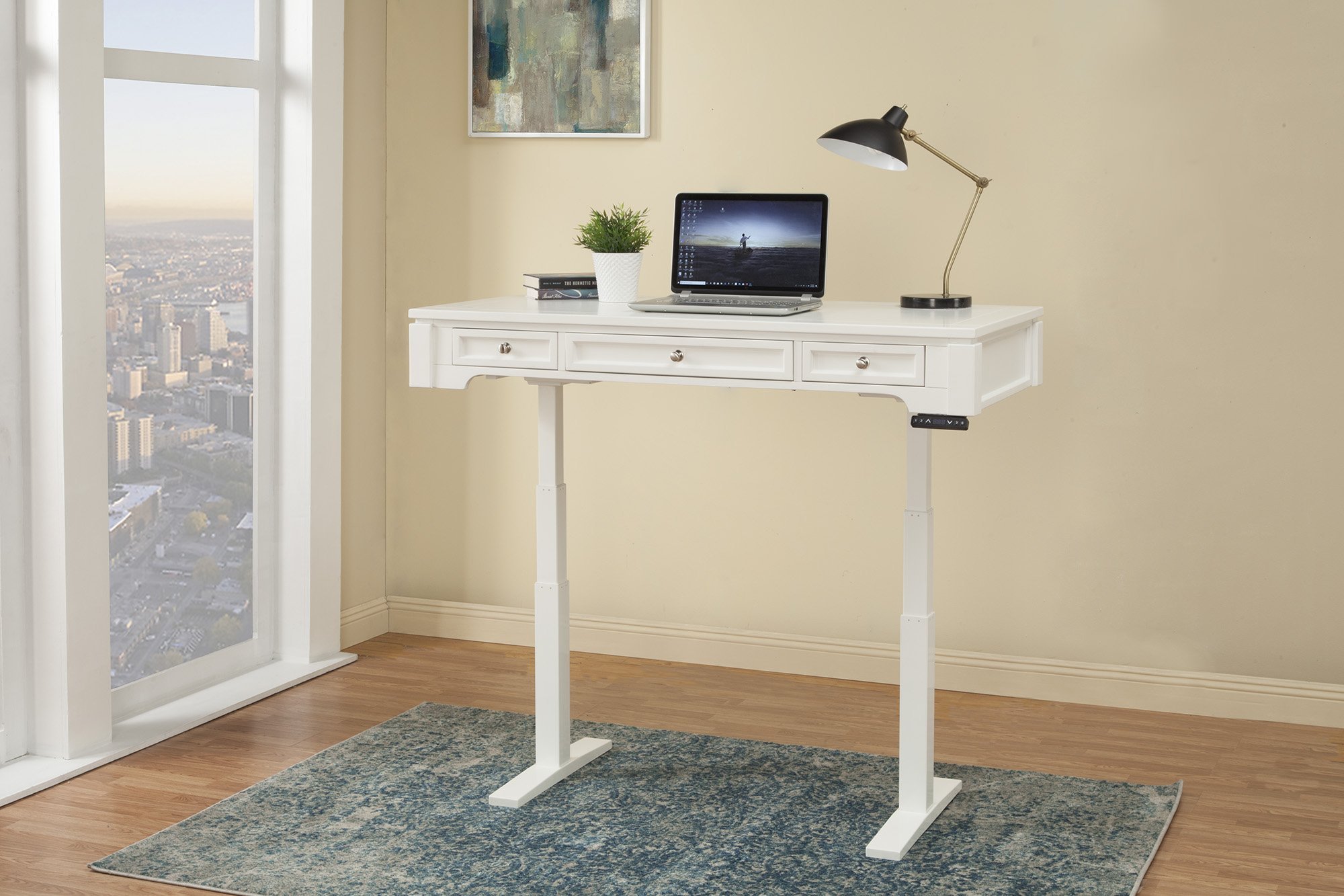 Parker House® Boca 57 in. Power Lift Desk (from 29 in. to 50 in.)