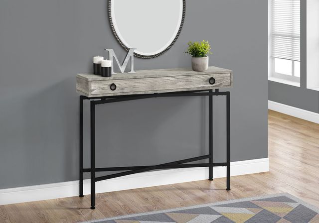 Table console rectangulaire, gris, Monarch Specialties® 3
