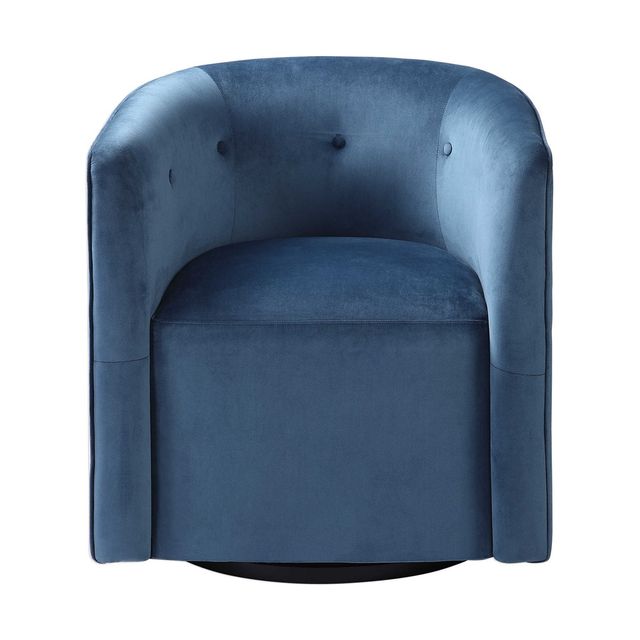 Uttermost® Mallorie Blue Swivel Chair 0