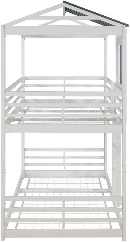 Coaster® Belton Light Grey Twin-Over-Twin Bunk Bed 2