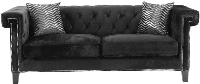 Coaster® Reventlow 2 Piece Black Living Room Set 1