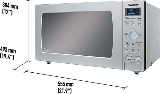 Panasonic Genius® Prestige® Plus 1.6 Cu. Ft. Stainless Steel Countertop Microwave 1