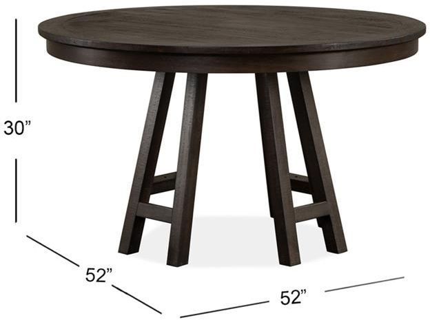 Magnussen Home® Westley Falls Graphite 52" Round Dining Table 1