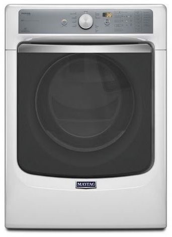 Maytag® Maxima® Steam Front Load Gas Dryer-White