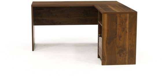 l shaped walnut desk