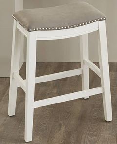 Kith Furniture Gray/White 24" Counter Stool