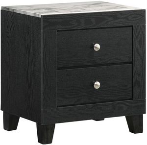 Crown Mark Candence Black Nightstand