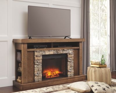Signature Design by Ashley® W100 Entertainment Accessories Fireplace Insert 2