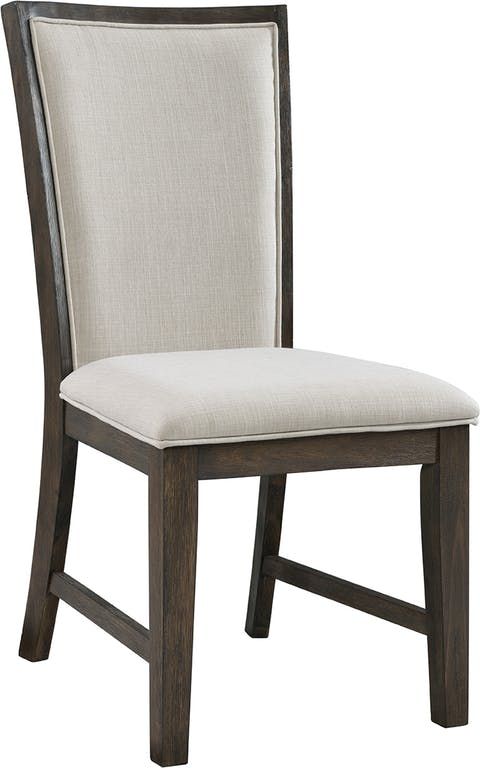 Elements International Grady Dining Table and 6 Side Chairs Set 2