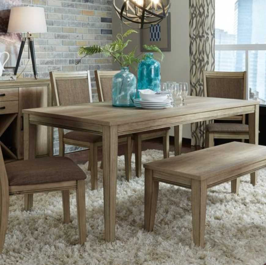 Liberty Sun Valley 6-Piece Sandstone Rectangular Table Set | Colder's ...