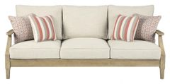 Signature Design by Ashley® Clare View Beige Sofa with Cushion