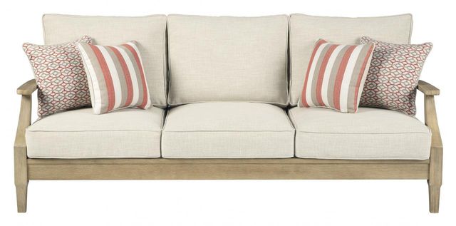 Signature Design by Ashley® Clare View Beige Sofa with Cushion 0