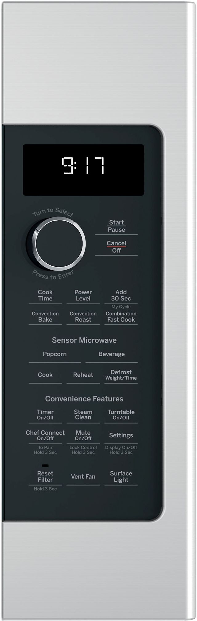 GE Profile™ 1.7 Cu. Ft. Black Slate Over The Range Microwave 14
