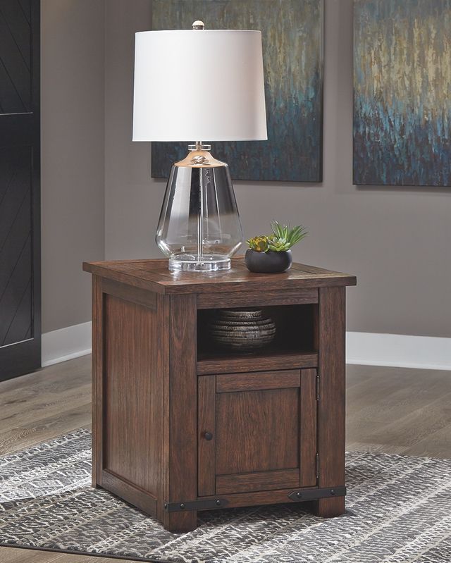 Signature Design by Ashley® Budmore Brown Rectangular End Table-2