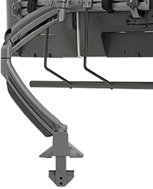 Chief® Kontour™ Black K1D Dual Monitor Array Dynamic Desk Clamp Mount-Black 1