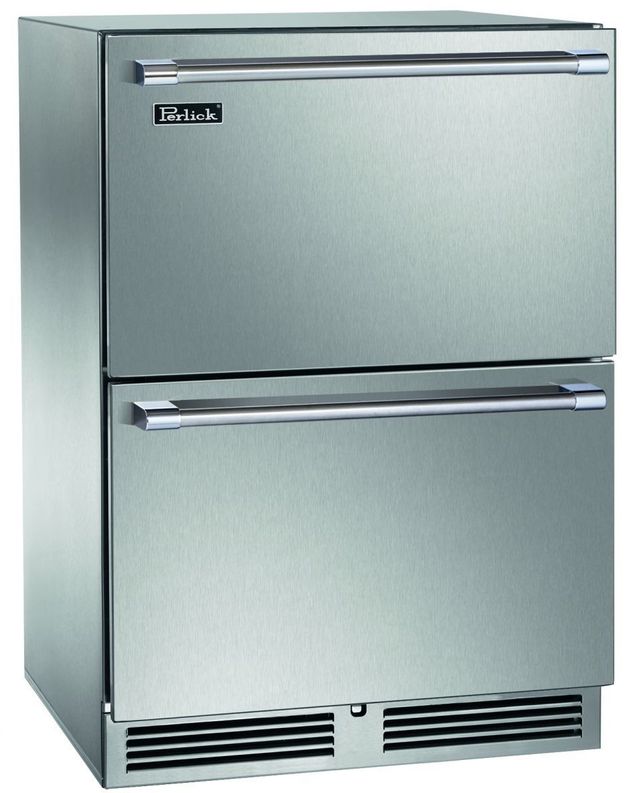 Perlick® Signature Series 5.0 Cu. Ft. Stainless Steel Outdoor Freezer Drawers-0