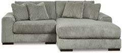Signature Design by Ashley® Lindyn 2-Piece Fog Right-Arm Facing Sectional with Corner Chaise