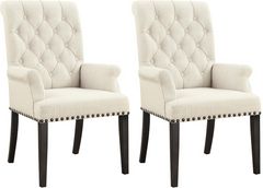 Coaster® Alana Beige/Smokey Black Arm Chair