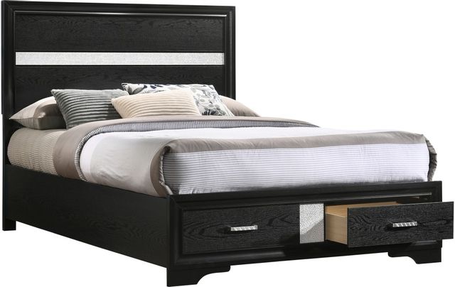 Coaster® Miranda Black Queen Storage Bed 18