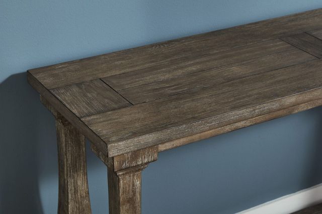 Signature Design by Ashley® Johnelle Weathered Gray Sofa Table 4
