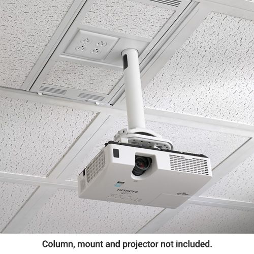 Chief® White 1' x 2' Above Suspended Ceiling Storage Box 2