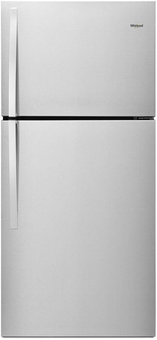Whirlpool® 19.2 Cu. Ft. Top Freezer Refrigerator-Monochromatic Stainless Steel