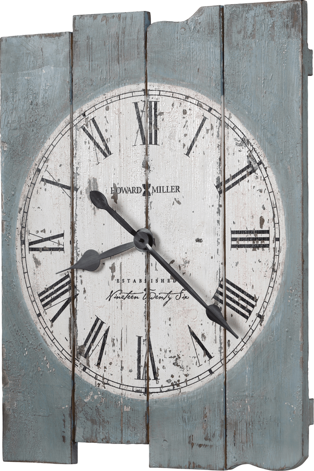 Howard Miller® Mack Road Antique Blue Rectangular Wall Clock 1