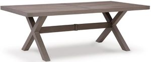 Signature Design by Ashley® Hillside Barn Brown Metal Outdoor Dining Table