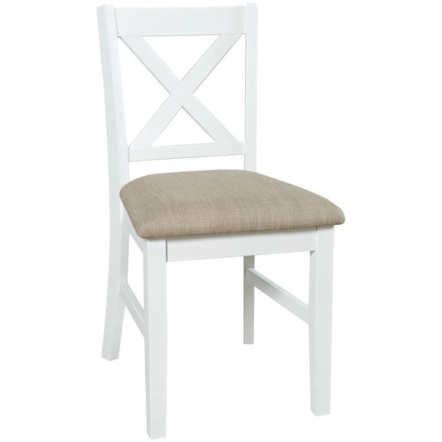 Jofran Hobson White X-back Chair-1