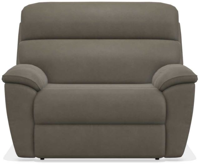 La-Z-Boy® Roman La-Z-Time® Power-Recline™ Grey Leather Reclining Chair-And-A-Half With Power Headrest 0