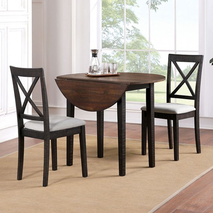 Dark oak discount dining table set