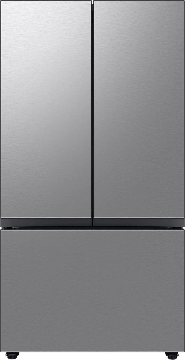 Samsung BESPOKE 30.1 Cu. Ft. Pre-Built Stainless Steel Panel French Door Refrigerator 