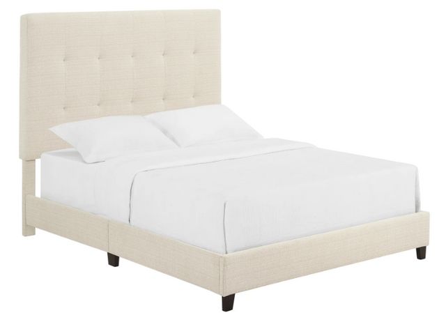 Legends Home Bridger Dynasty Beige Upholstered Panel Bed | Renn's ...