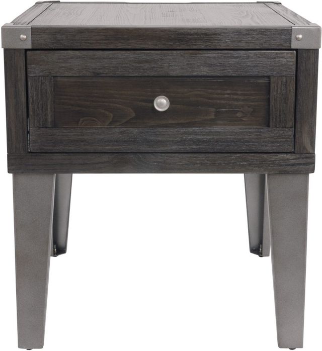 Table d'extrémité carrée Todoe, gris, Signature Design by Ashley® 1
