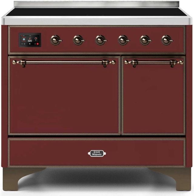 Ilve Majestic Series 40" Stainless Steel Freestanding Electric Range 18