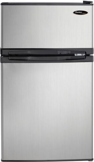 Danby® Designer Series 3.1 Cu. Ft. Black Stainless Steel Compact Refrigerator
