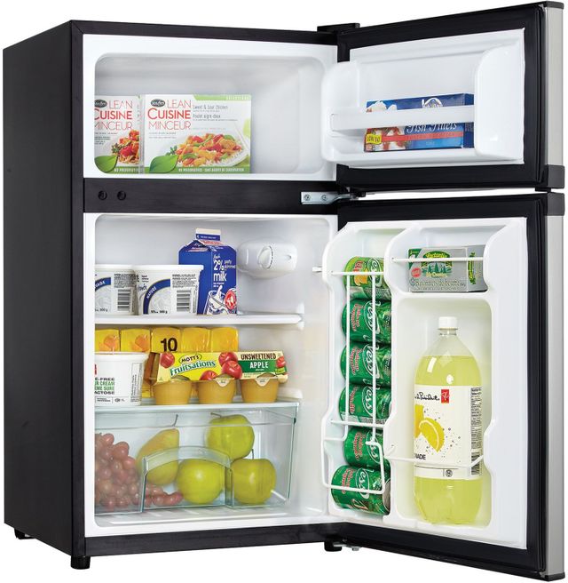 Danby® Designer Series 3.1 Cu. Ft. Black Stainless Steel Compact Refrigerator-1