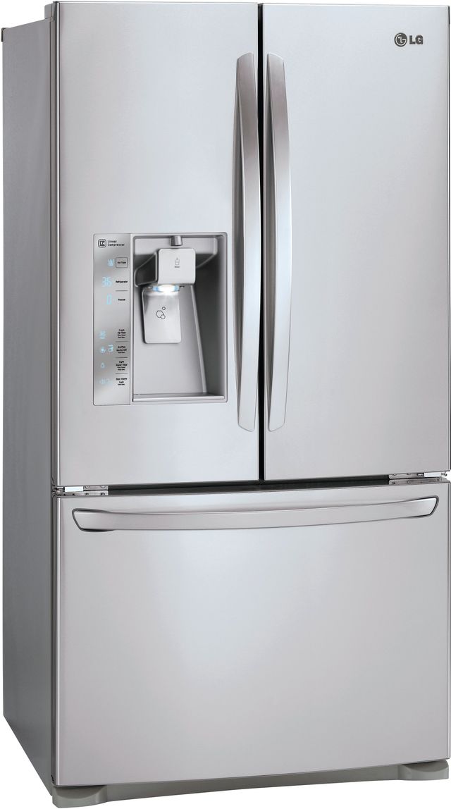 LG 23.70 Cu. Ft. Stainless Steel Counter Depth French Door Refrigerator 9