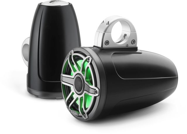 JL Audio® M6 7.7" Marine Enclosed Coaxial Speaker System with Transflective™ LED Lighting 2